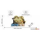 Metallmagnet München Herz Katze Breze Bier gold glänzend