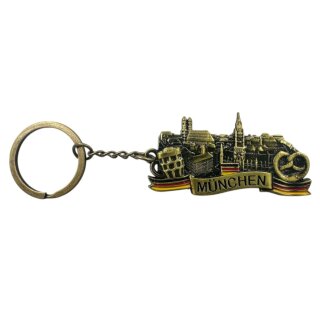 Schlüsselanhänger München Gold vintage