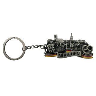Schlüsselanhänger München Silber