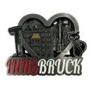 Metall Magnet Innsbruck Herz silber