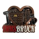 Metall Magnet Innsbruck Herz bronze