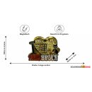 Metall Magnet Innsbruck Herz gold glänzend