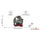 München Metallmagnet Bierkrug Brezel Bayern Wahrzeichen - Silber