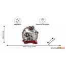 Metall magnet München Lebkuchenherz Bretze Bier - silber glänzend