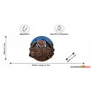 München Metallmagnet Bierkrug Brezel Herz Bayern -...