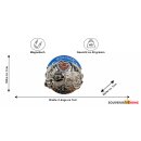 Metallmagnet München Lebkuchenherz Breze Bier silber glänzend