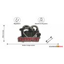 Metall Magnet Frankfurt Herz - silber