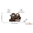 Metall Magnet Frankfurt Herz - bronze