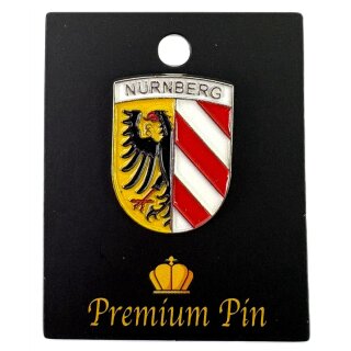 Nürnberg Pin Flagge Stadtwappen Silber