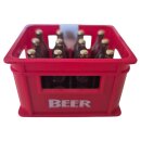 Flaschenöffner Bierkasten rot