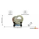 Metall Magnet München Herz - silber glänzend