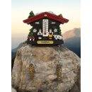 Kühlschrankmagnet Alpen Kuckucksuhr Magnet  Wetterhaus Thermometer Deko - Garmisch