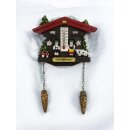 Kühlschrankmagnet Alpen Kuckucksuhr Magnet  Wetterhaus Thermometer Deko - Schönbrunn