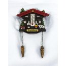 Kühlschrankmagnet Alpen Kuckucksuhr Magnet  Wetterhaus Thermometer Deko - Kaysersberg