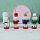 Nussknacker Christbaumschmuck 4er Set bunt in Box 10cm mit Aufhänger