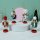 Nussknacker Christbaumschmuck 4er Set bunt in Box 10cm mit Aufhänger
