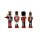 Nussknacker Christbaumschmuck 4er Set bunt in Box 13cm mit Aufhänger