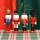Nussknacker Christbaumschmuck 4er Set bunt in Box 13cm mit Aufhänger