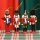 Nussknacker Christbaumschmuck 4er Set bunt in Box 13cm mit Aufhänger