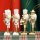 Nussknacker Christbaumschmuck 4er Set weiß in Box 13cm mit Aufhänger