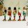 Nussknacker Christbaumschmuck 5er Set bunt in Box 13cm mit Aufhänger