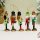 Nussknacker Christbaumschmuck 5er Set bunt in Box 13cm mit Aufhänger