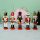Nussknacker Christbaumschmuck 5er Set bunt in Box 13cm mit Aufhänger