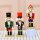 Nussknacker Nutcracker Weihnachtsdeko 3er Set bunt in Box 15cm zum stehen
