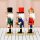 Nussknacker Nutcracker Weihnachtsdeko 3er Set bunt in Box 15cm zum stehen