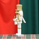 Premium Nussknacker Nutcracker Einzeln Verpackt in Box Sichtfenster Weiß 25cm