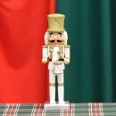 Premium Nussknacker Nutcracker Einzeln Verpackt in Box Sichtfenster Weiß 25cm