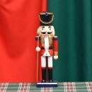 Premium Nussknacker Nutcracker Einzeln Verpackt in Box Sichtfenster Rot 25cm