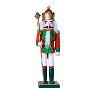Premium Nussknacker Nutcracker Einzeln Verpackt in Box Sichtfenster Bunt 30cm
