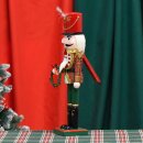 Nussknacker Nutcracker Einzeln Verpackt in Box Sichtfenster Rot Grün kariert ca.38-40cm