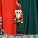 Nussknacker Nutcracker Einzeln Verpackt in Box Sichtfenster Rot Grün kariert ca.38-40cm