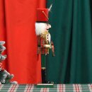 Nussknacker Nutcracker Einzeln Verpackt in Box Sichtfenster Rot Grün kariert ca.38-40cm