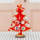 Weihnachtbaum Deko Weihnachten Weihnachtsdeko Christmas Tannenbaum ca. 25cm Rot