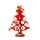 Weihnachtbaum Deko Weihnachten Weihnachtsdeko Christmas Tannenbaum ca. 25cm Rot