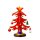 Weihnachtbaum Deko Weihnachten Weihnachtsdeko Christmas Tannenbaum ca. 15cm Rot