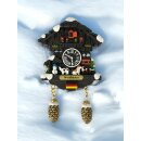 Winter Kuckucksuhr Magnet Wetterhaus Thermomether Deko - Wiesbaden