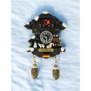 Winter Kuckucksuhr Magnet Wetterhaus Thermomether Deko - Meersburg
