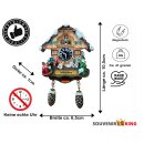 Kuckucksuhr Magnet Souvenir Skiurlaub Ski...