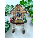 Kuckucksuhr Magnet Souvenir Skiurlaub Ski Kühlschrankmagnet München