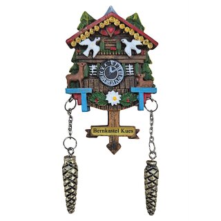 Kühlschrankmagnet Alpen Kuckucksuhr Magnet  Urlaubserinnerung Mitbringsel Deko - Bernkastel KUES