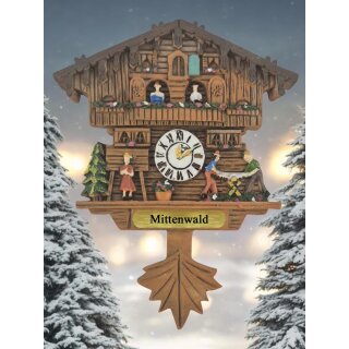 Kühlschrankmagnet Alpen Kuckucksuhr Magnet  Urlaubserinnerung Mitbringsel Deko - Mittenwald