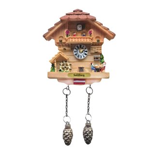 Kühlschrankmagnet Alpen Kuckucksuhr Magnet  Urlaubserinnerung Mitbringsel Deko - Salzburg