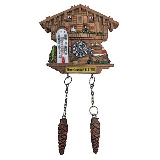Kühlschrankmagnet Alpen Kuckucksuhr Magnet  Wetterhaus Thermometer Deko - Bernkastel KUES