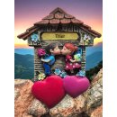 Kühlschrankmagnet Alpen Kuckucksuhr Magnet LiebespaarMitbringsel Deko - Trier