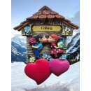 Kühlschrankmagnet Alpen Kuckucksuhr Magnet LiebespaarMitbringsel Deko - Coburg
