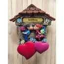 Kühlschrankmagnet Alpen Kuckucksuhr Magnet LiebespaarMitbringsel Deko - Salzburg